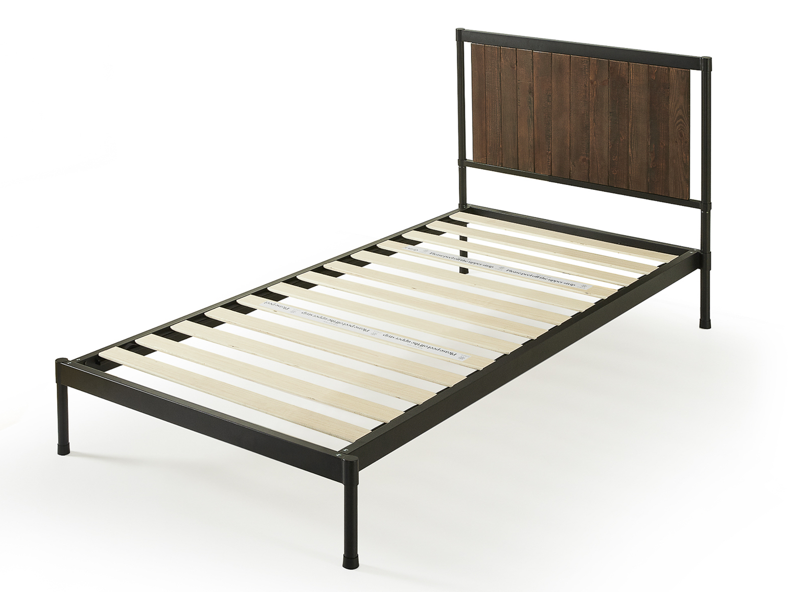 Zinus Twin Wesley Metal and Wood Platform Bed Frame