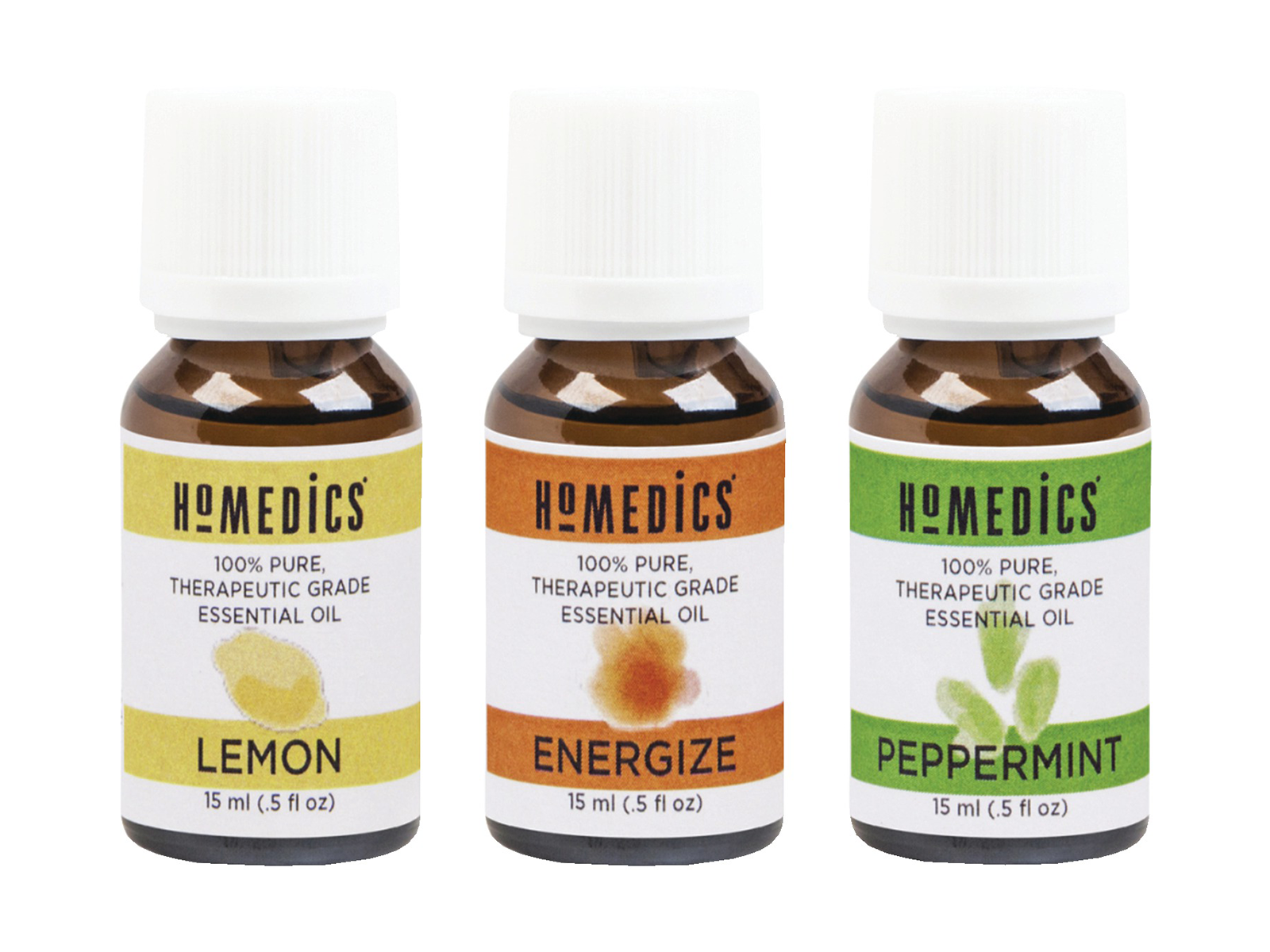 HoMedics Uplift & Energize Essential Oil Sampler 3 Pack