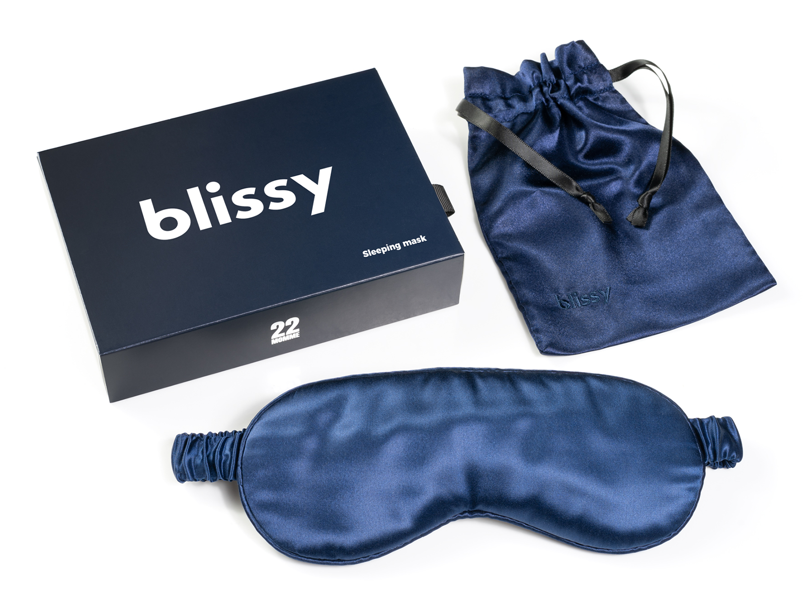 Blissy Pure Silk Sleep Mask | Blue