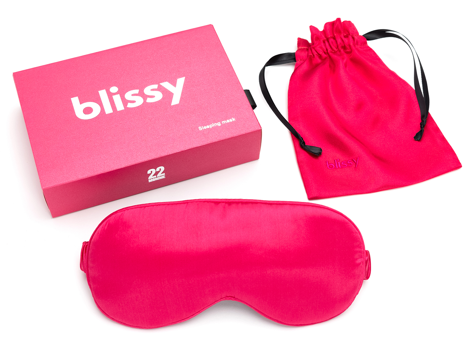 Blissy Pure Silk Sleep Mask | Hibiscus