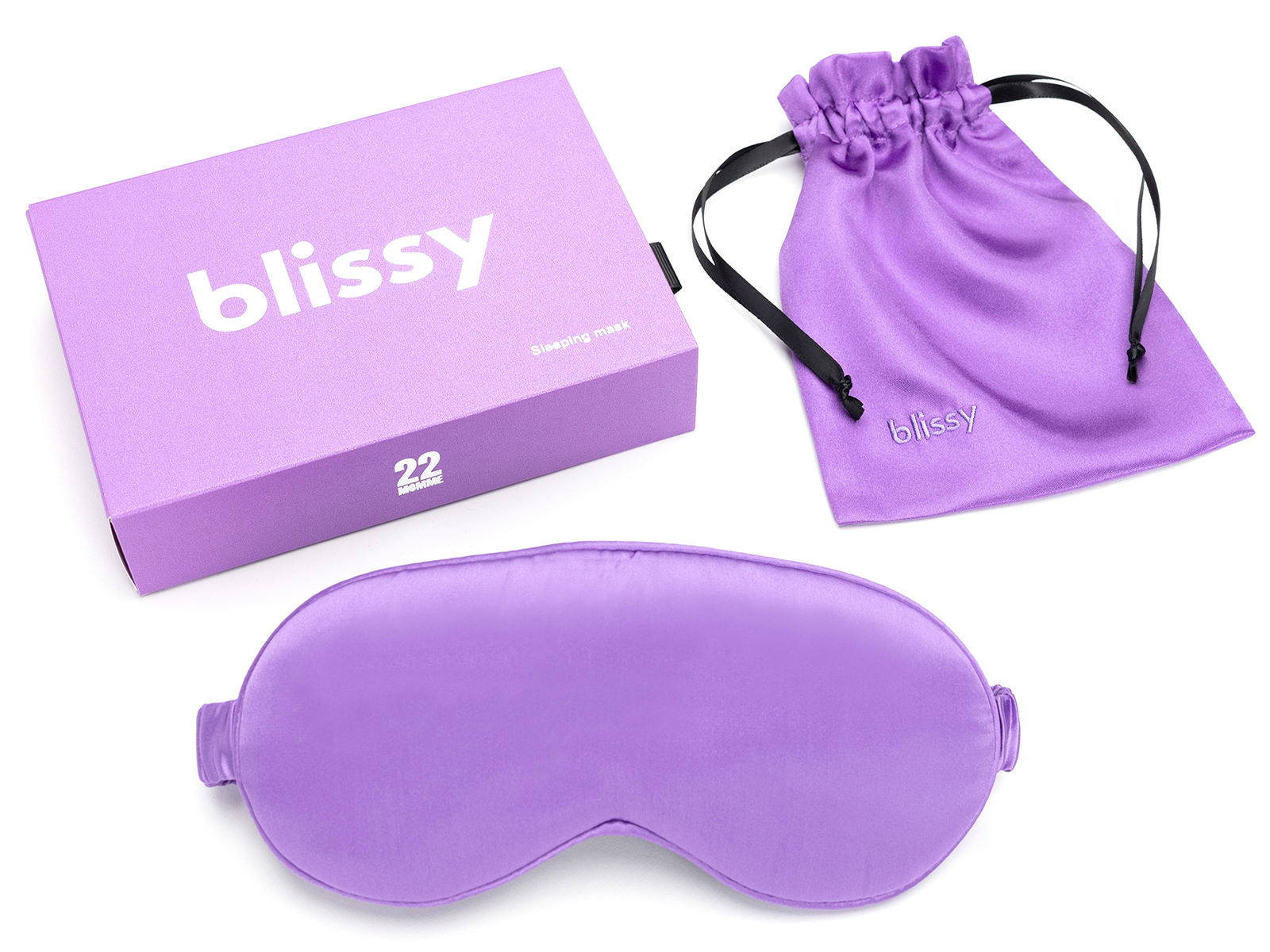 Blissy Pure Silk Sleep Mask | Orchid