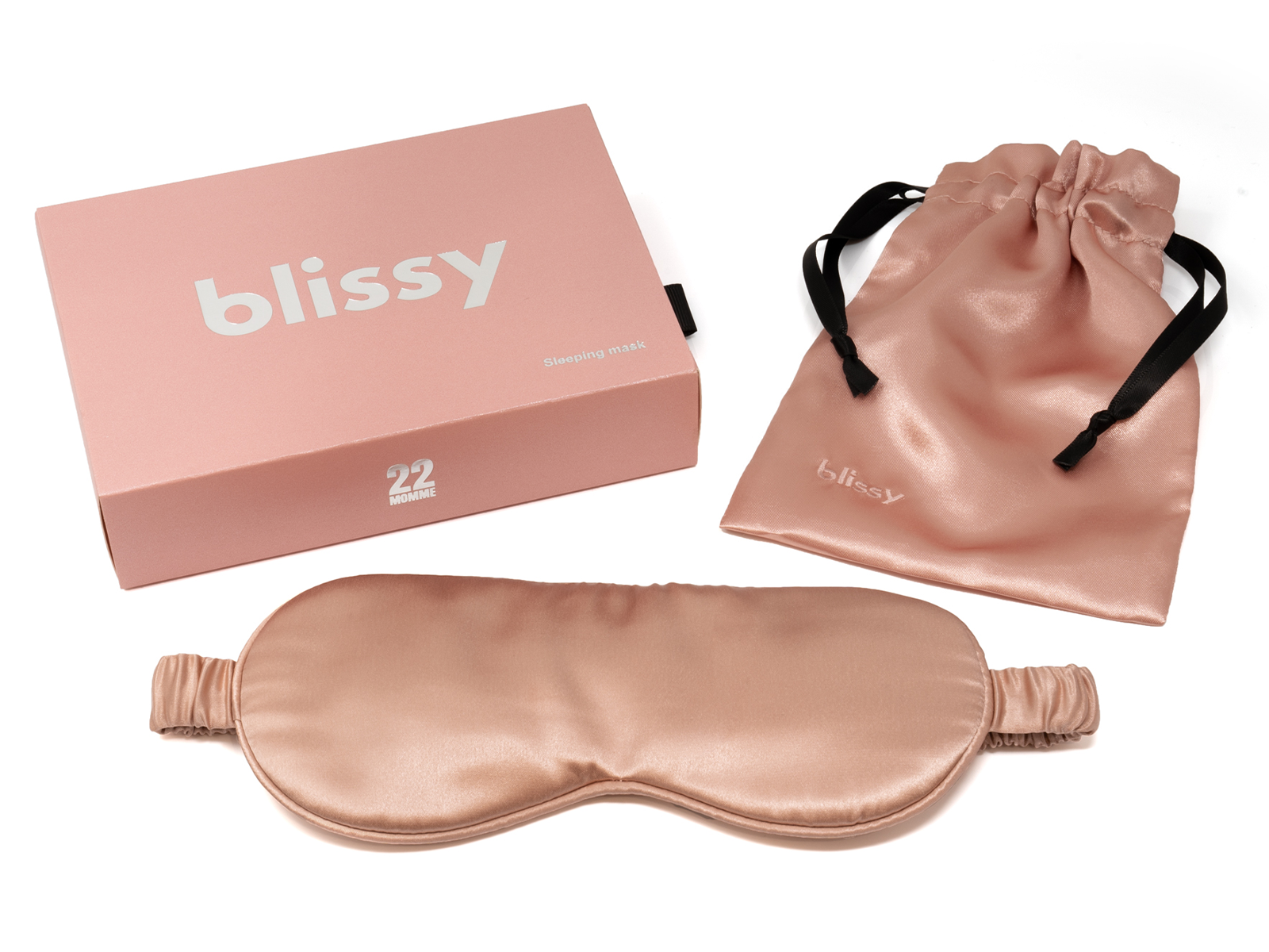 Blissy Pure Silk Sleep Mask | Rose Gold