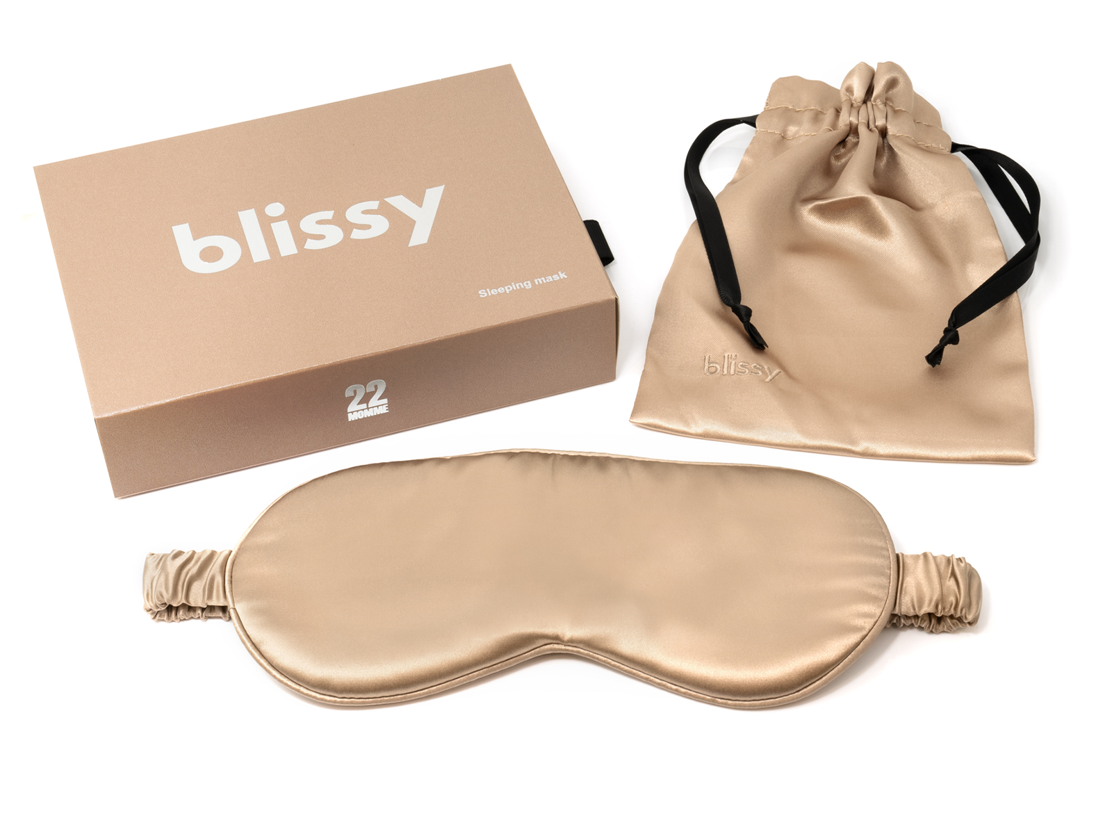 Blissy Pure Silk Sleep Mask | Taupe