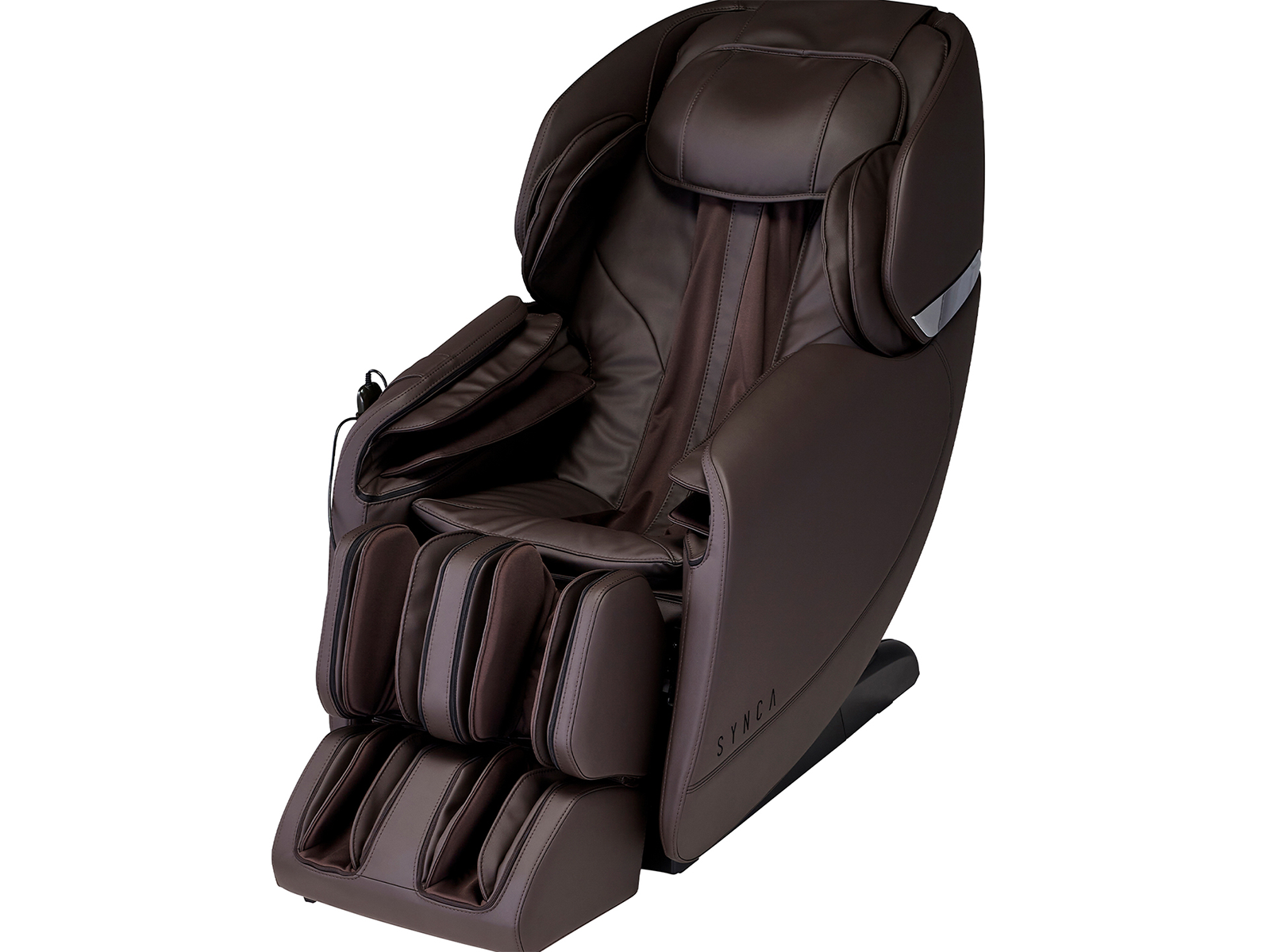 Synca Wellness Hisho SL Track Heated Deluxe Zero Gravity Massage Chair | Brown