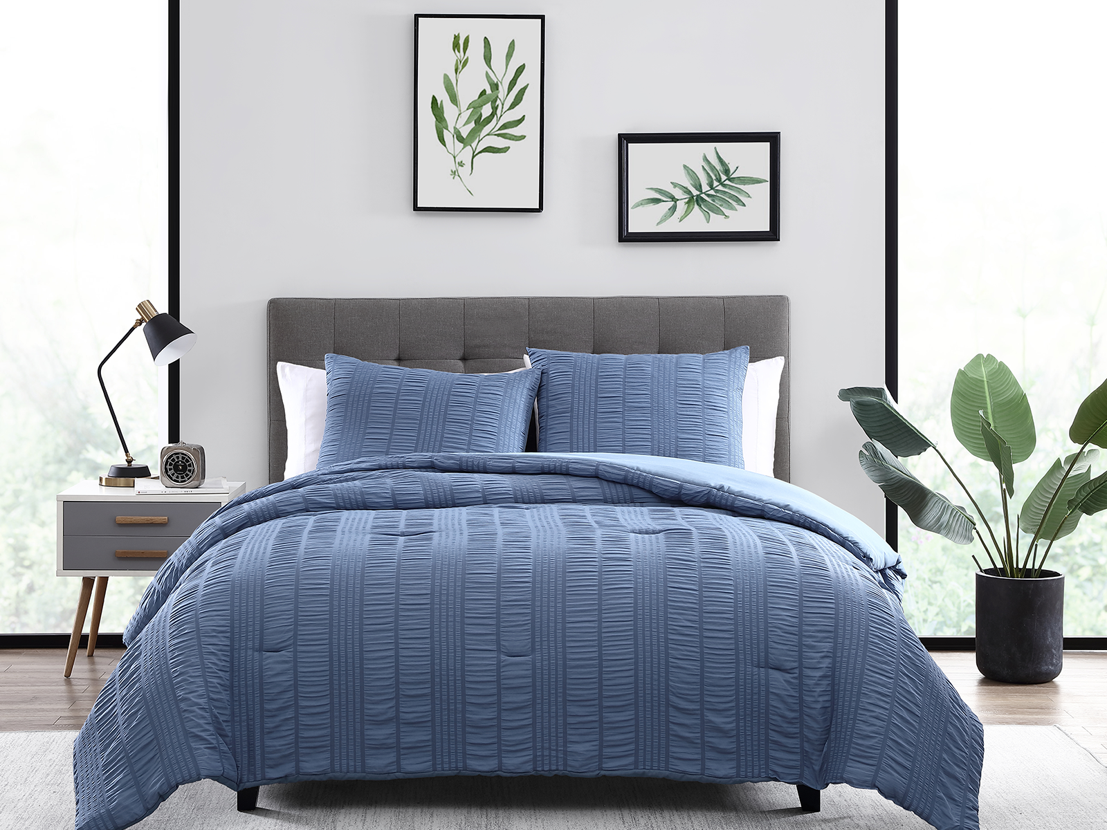 The Nesting Company Queen Elm Comforter Set | Blue