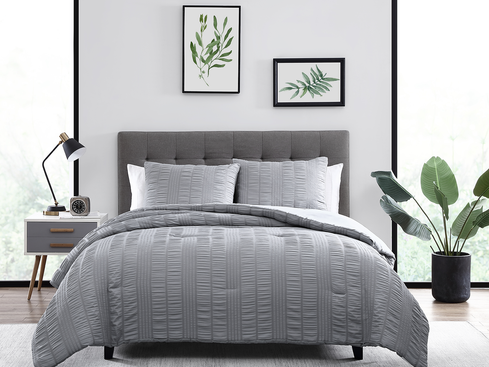 The Nesting Company Queen Elm Comforter Set | Gray