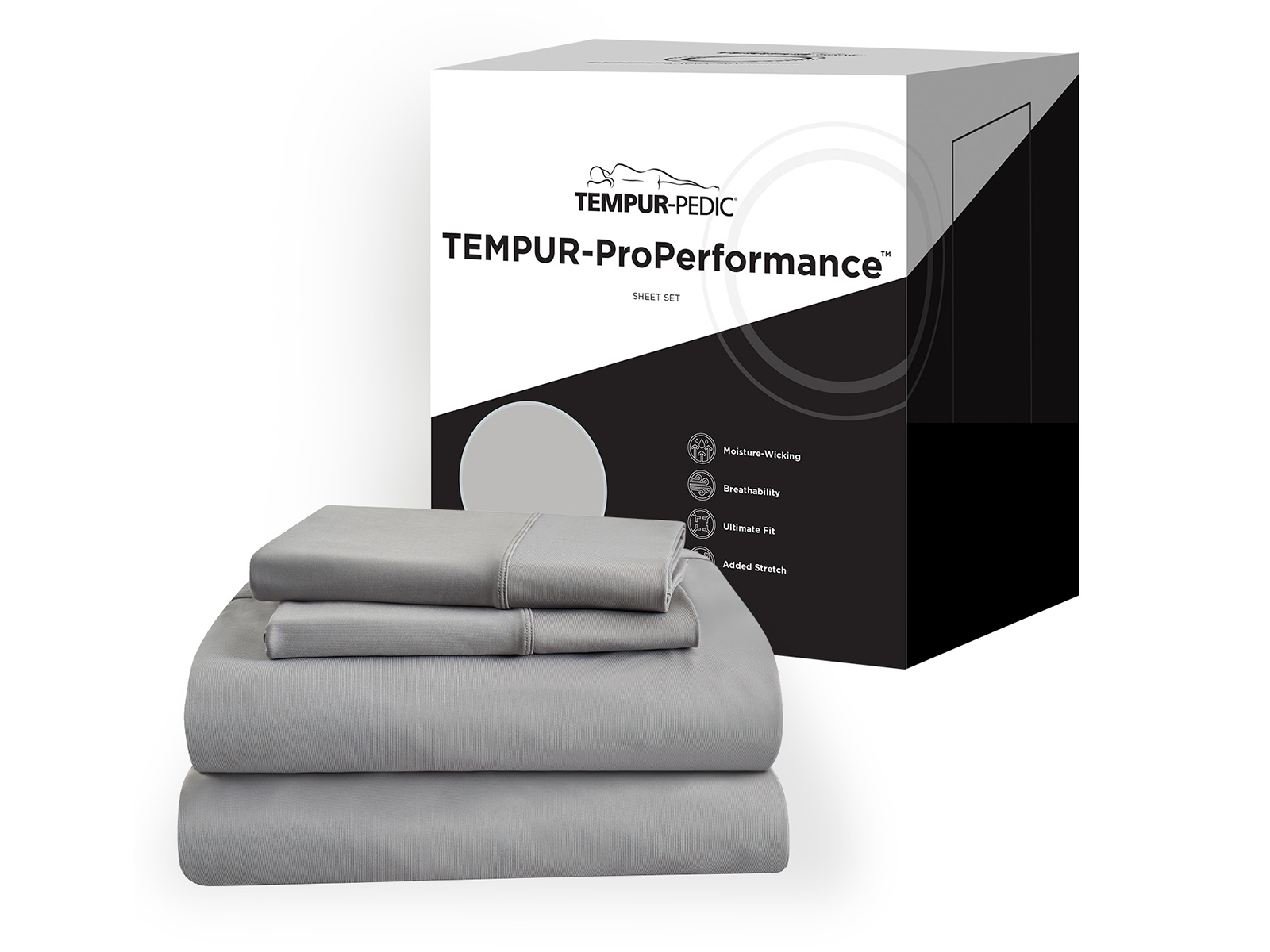 Tempur-Pedic Queen TEMPUR-Pro-Performance Sheet Set | Graphite