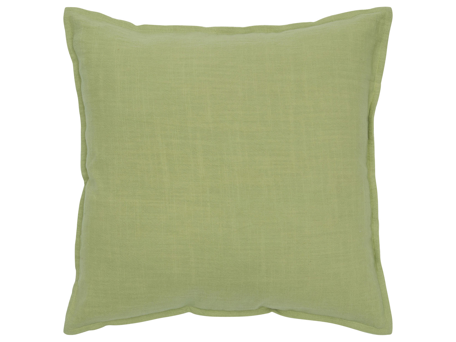 Rizzy Home Solid Cotton Slub Pillow with Half-Inch Flange | Lime