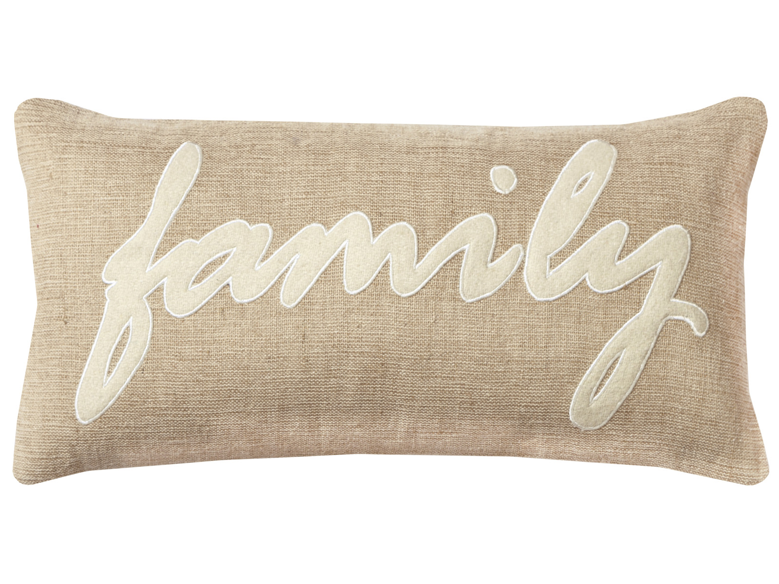 Rizzy Home Family Appliqued Pillow