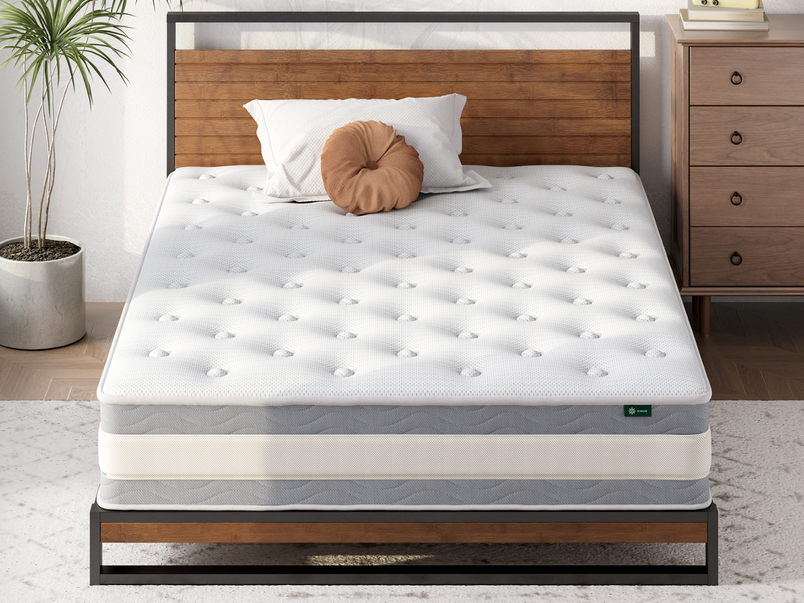 Cooling Gel Memory Foam Pocket Hybrid 10 Mattress