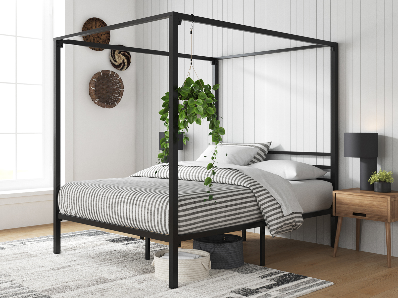 Signature Metal Canopy Platform Bed