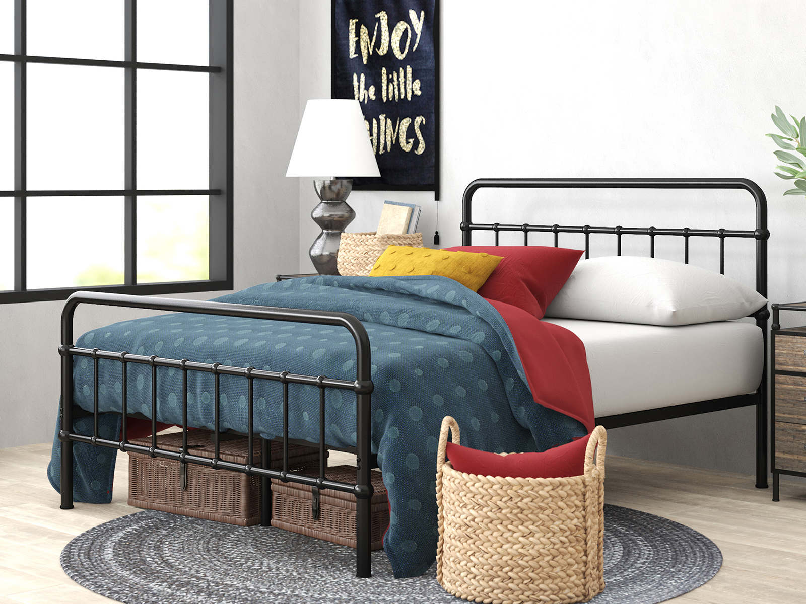 Basics Metal Platform Bed