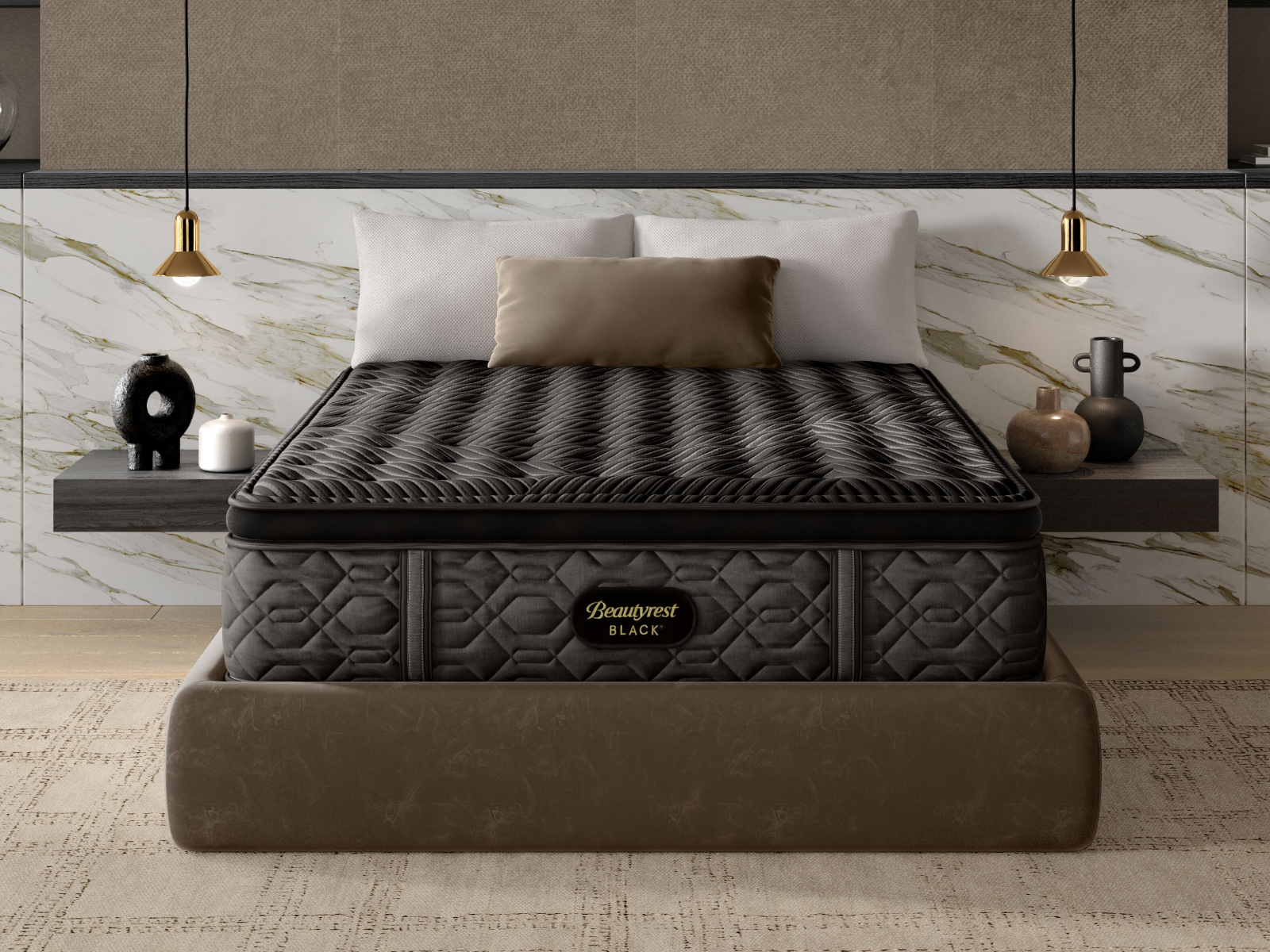 Black Series One 14.25" Firm Pillow Top Mattress