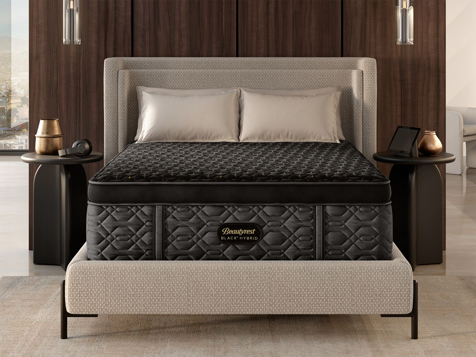 Black Hybrid Series Four 16" Plush Apex Top Mattress