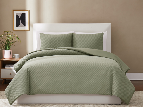 Deluxe Woven Texture Comforter Set