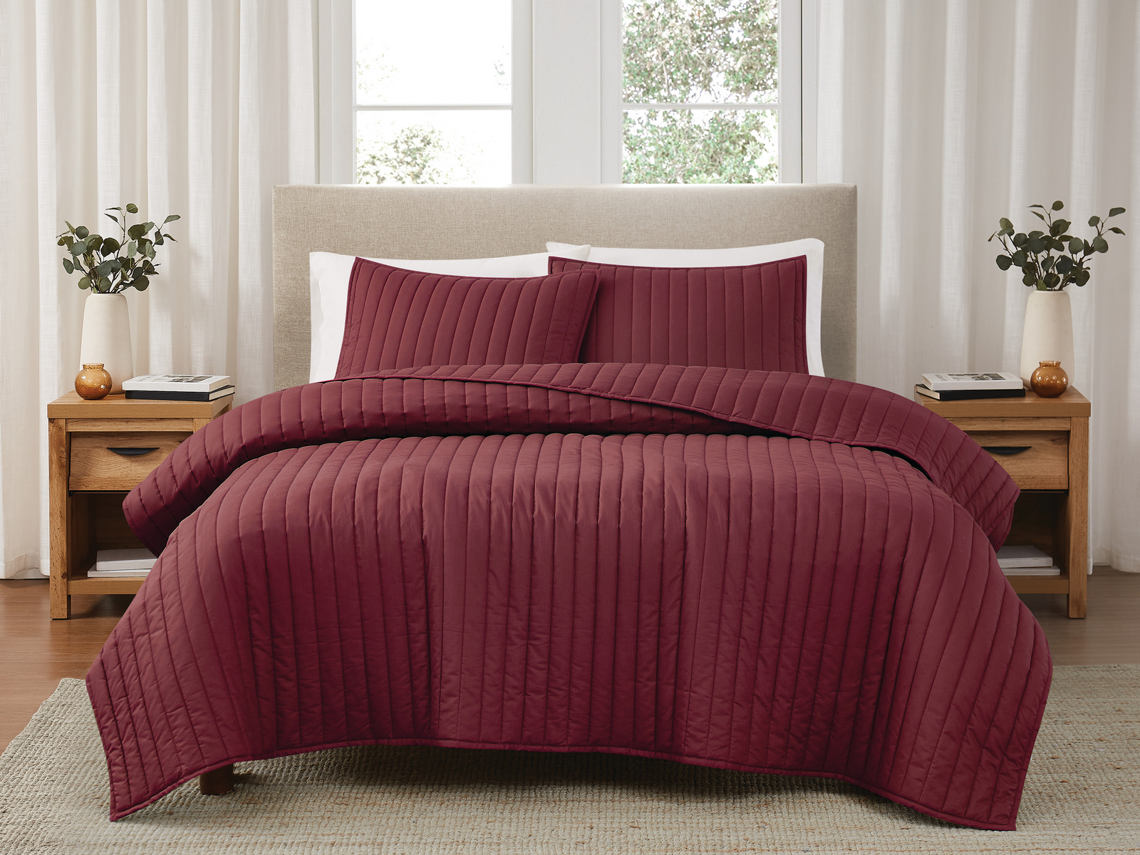 Signature Cotton Percale Quilt Set