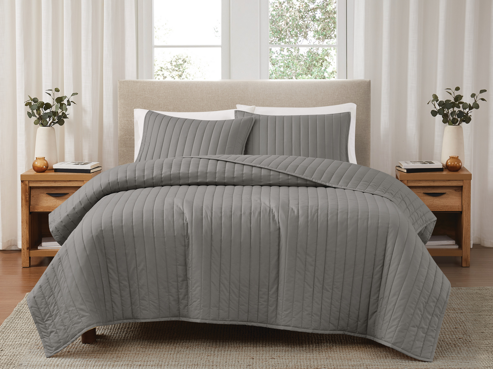 Signature Cotton Percale Quilt Set
