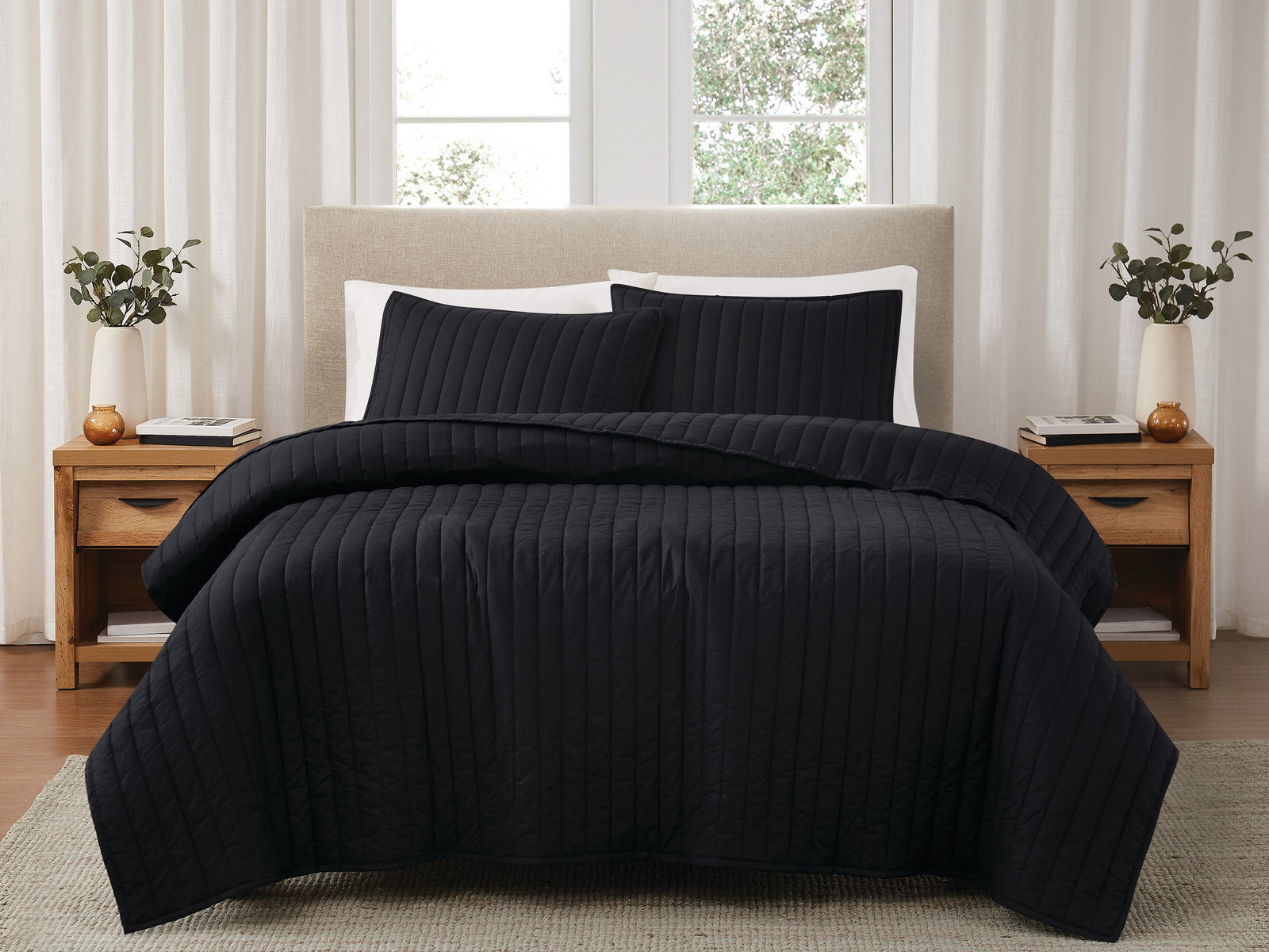 Signature Cotton Percale Quilt Set