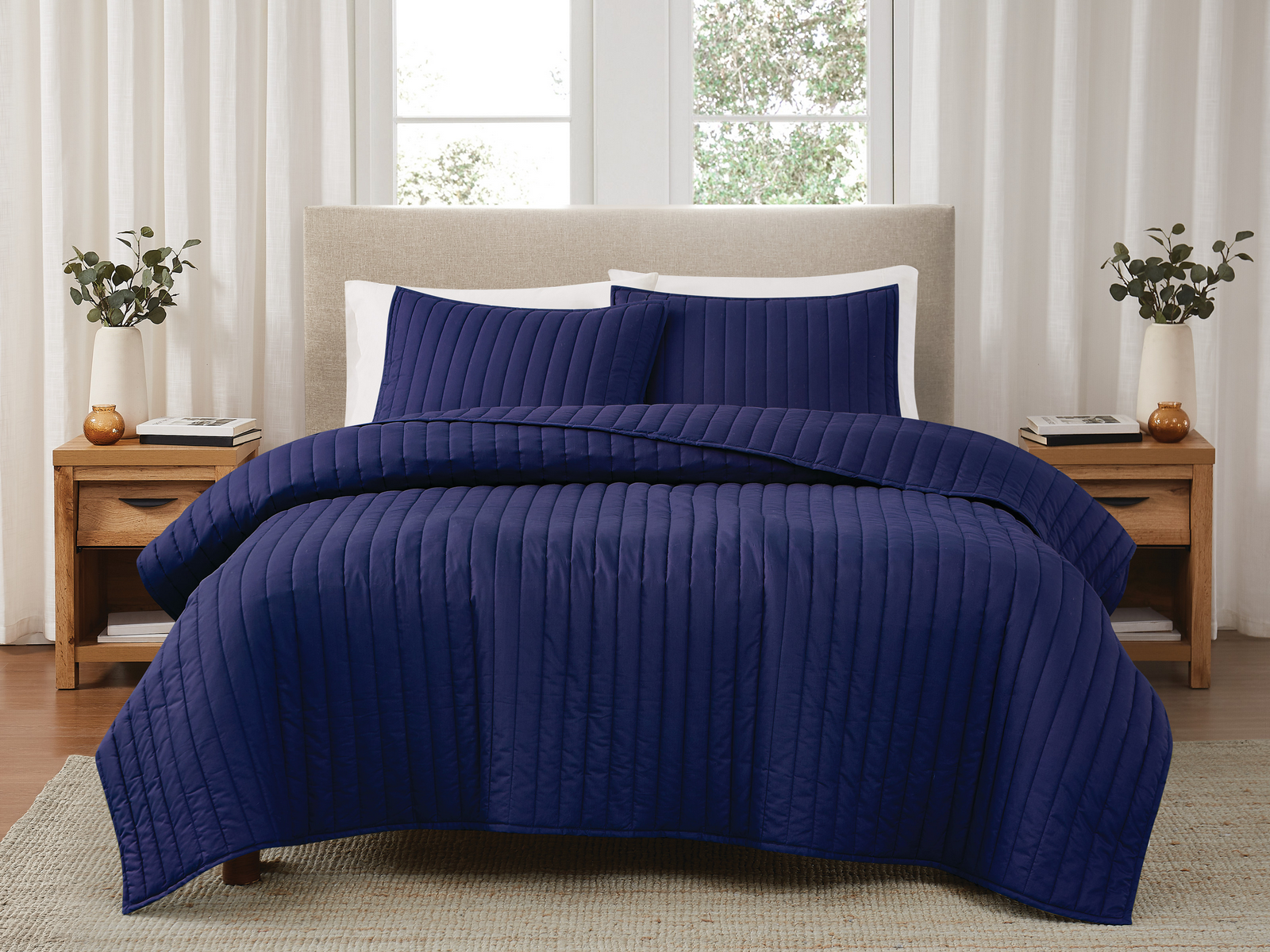 Signature Cotton Percale Quilt Set