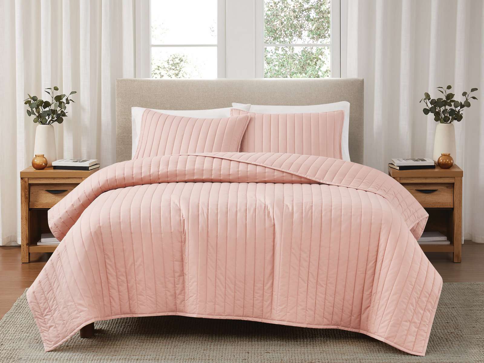 Signature Cotton Percale Quilt Set
