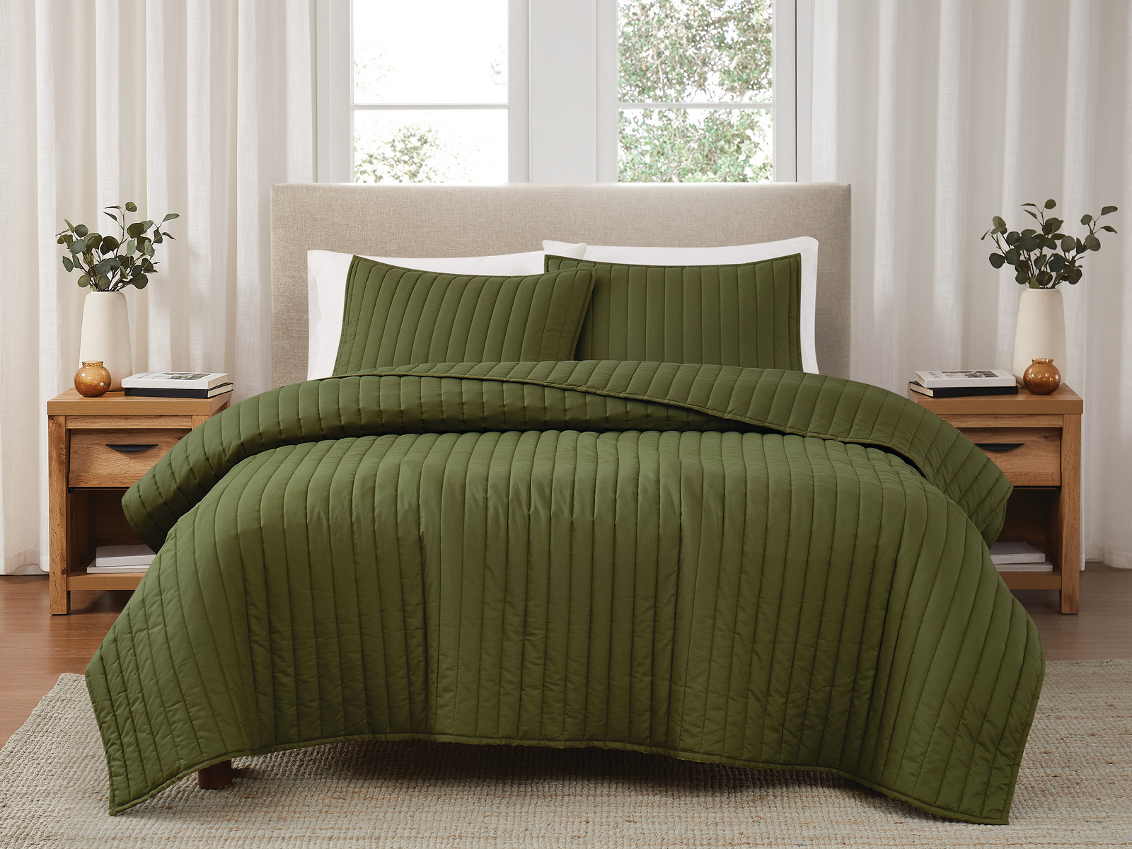 Signature Cotton Percale Quilt Set