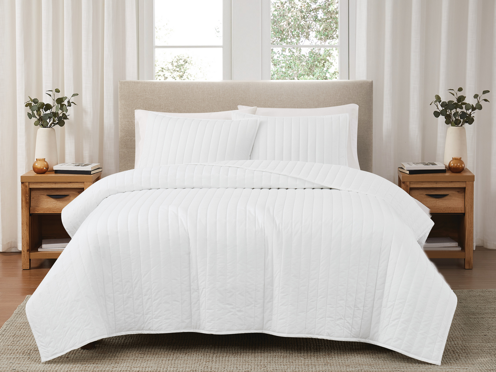 Signature Cotton Percale Quilt Set