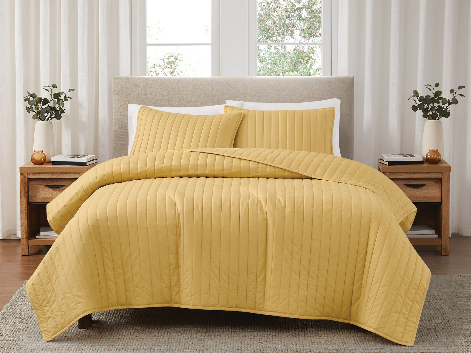 Signature Cotton Percale Quilt Set