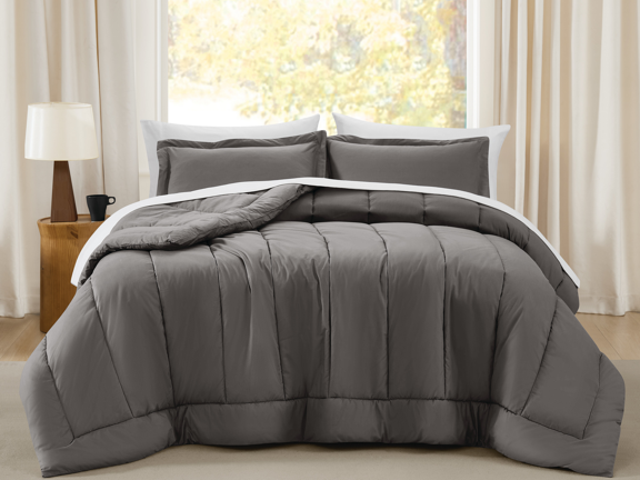 Signature Oversized Cotton Percale Comforter Set