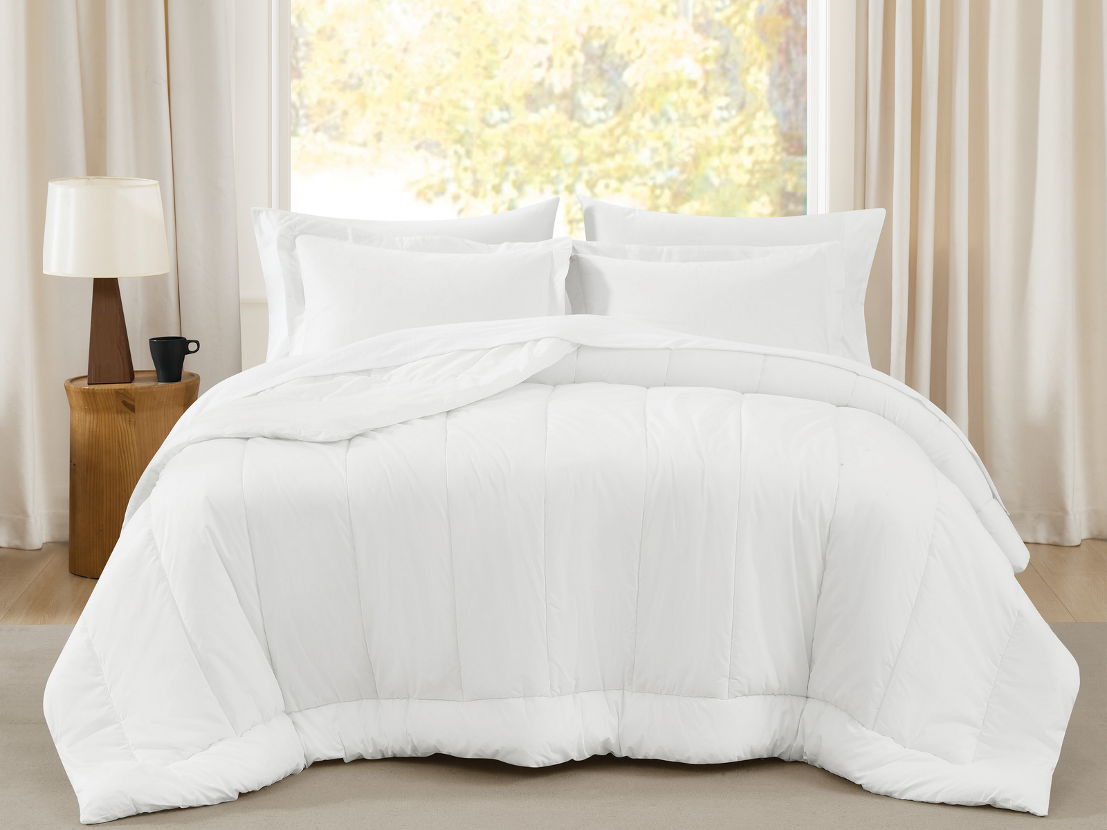 Signature Oversized Cotton Percale Comforter Set