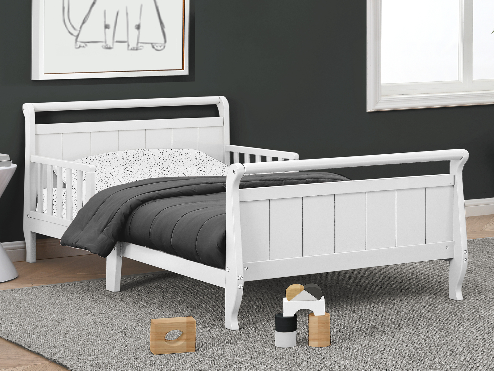 Nyla Sleigh Toddler Bed by Delta Children