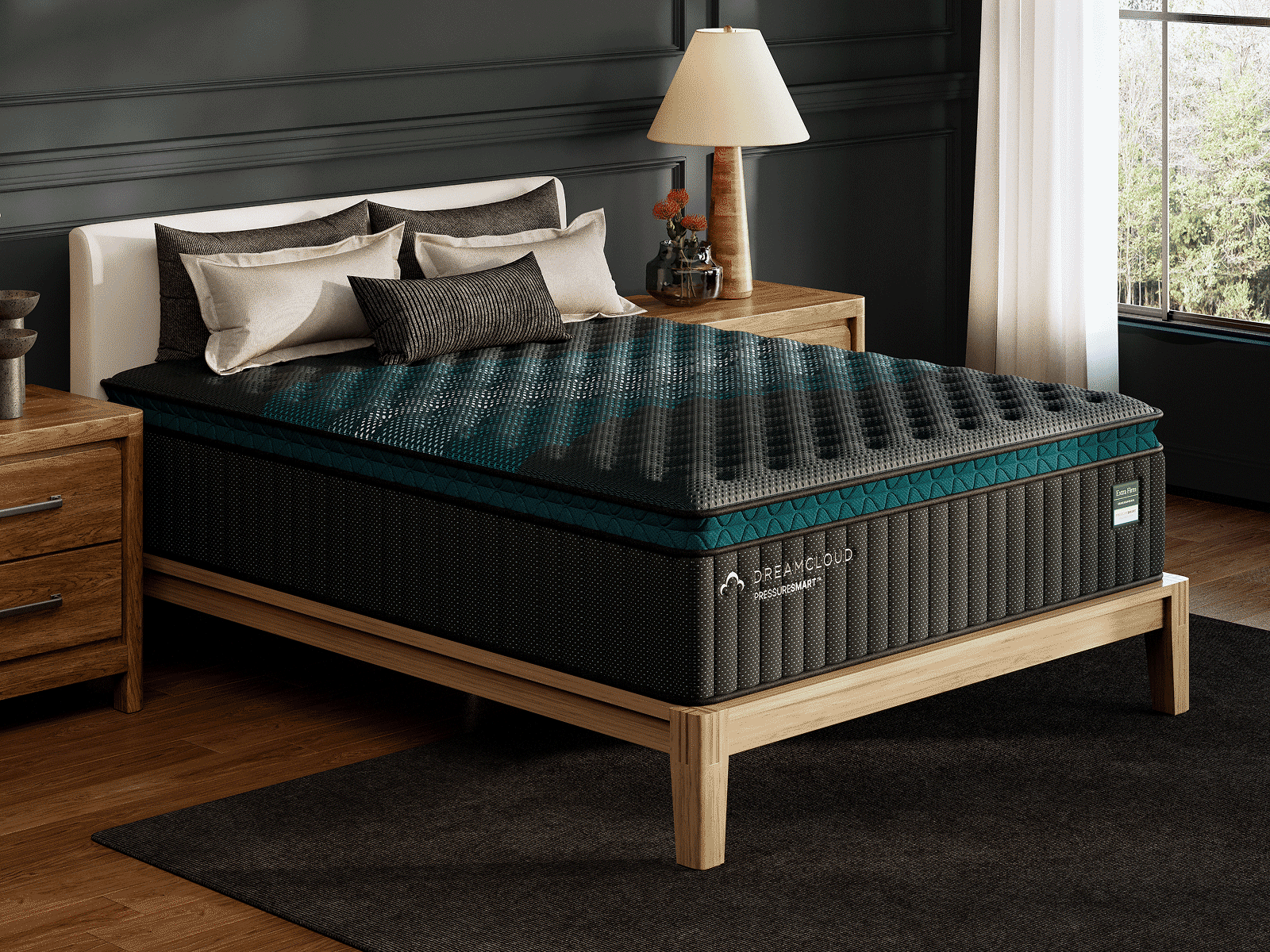 Dreamcloud PressureSmart Technology Extra Firm Pillow Top Mattress | Queen