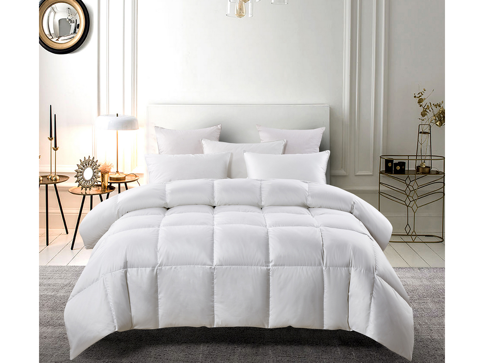 Serta Full/Queen Perfect Sleeper Light Warmth Down Fiber Comforter