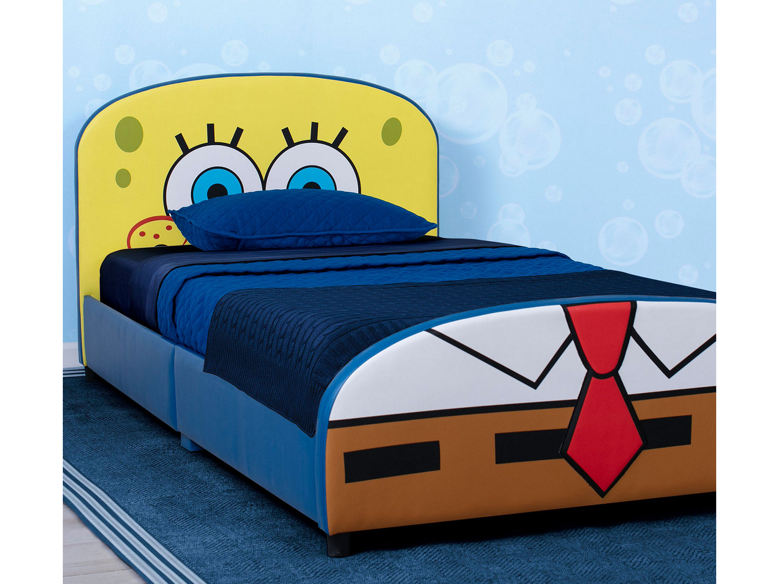 Delta Children Upholstered Bed | Twin | SpongeBob SquarePants