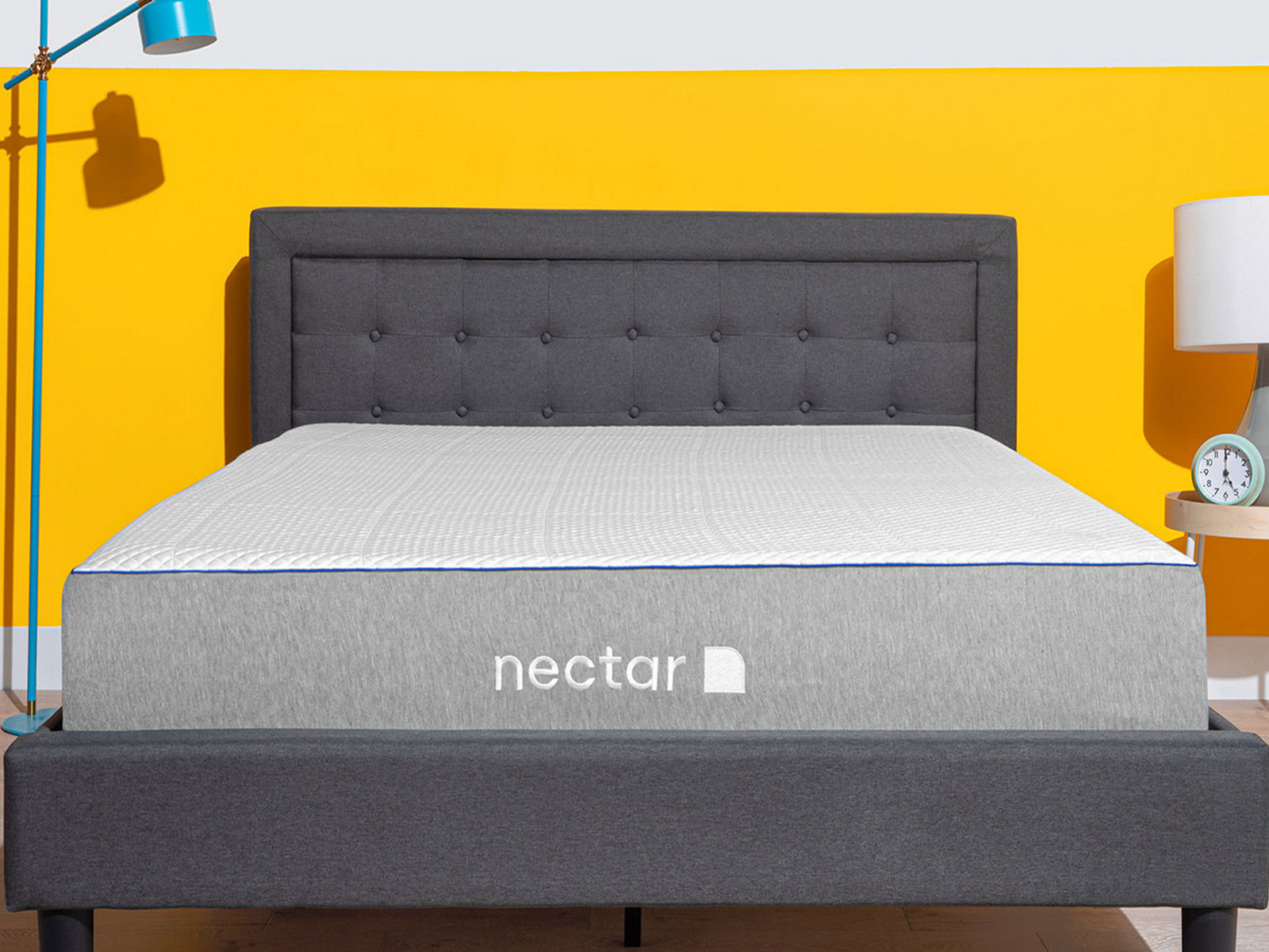 Nectar Bed Frame with Headboard | King | Gray