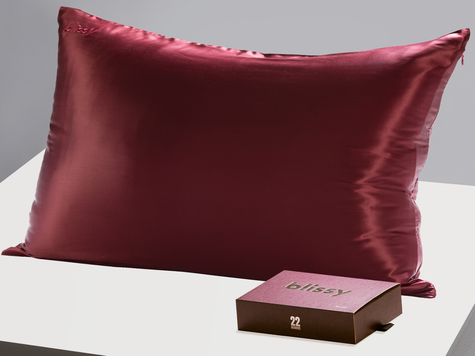 Blissy King 100% Mulberry Silk Pillowcase | Burgundy