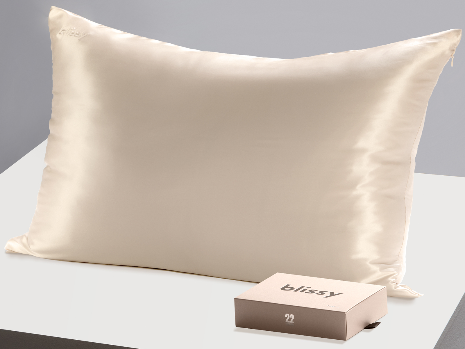 Blissy King 100% Mulberry Silk Pillowcase | Champagne