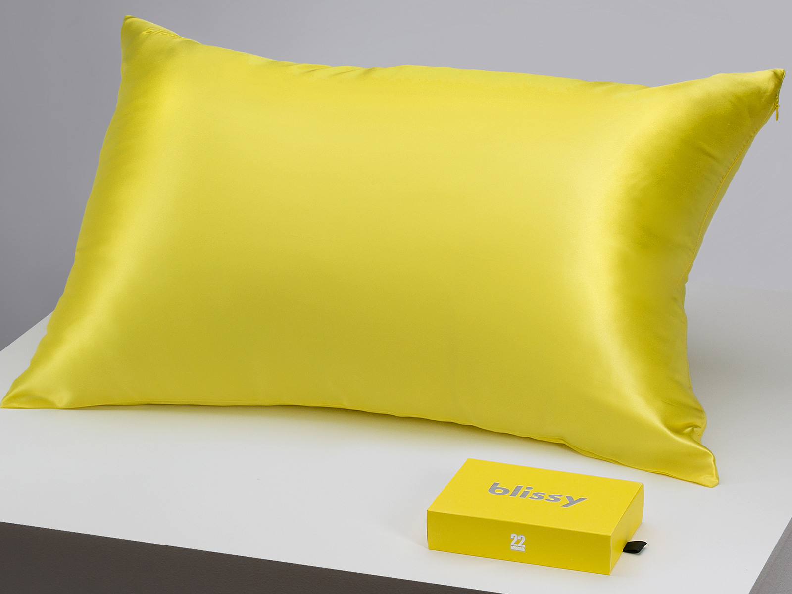 V000262207 Blissy King 100% Mulberry Silk Pillowcase | Yellow sku V000262207