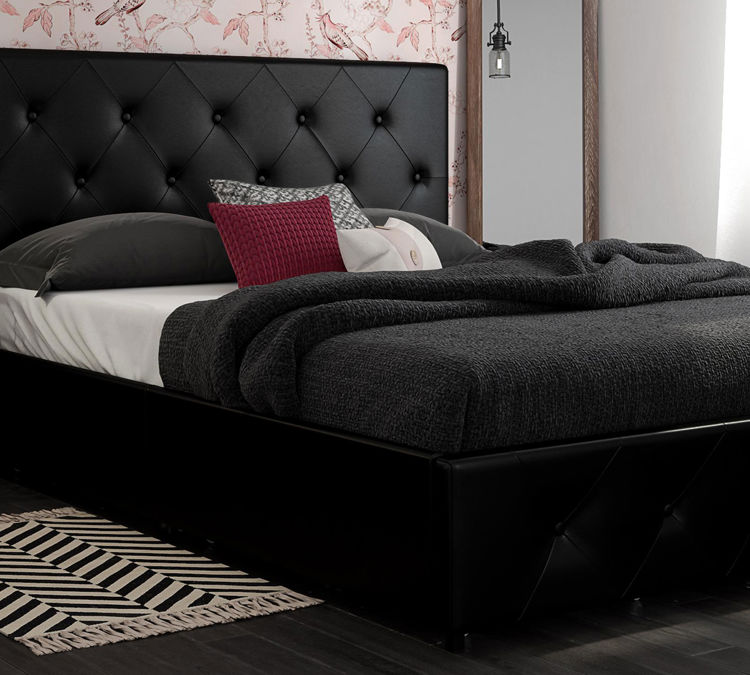 Aer Living Dana Upholstered Bed, Wayfair Upholstered Headboard With Storage