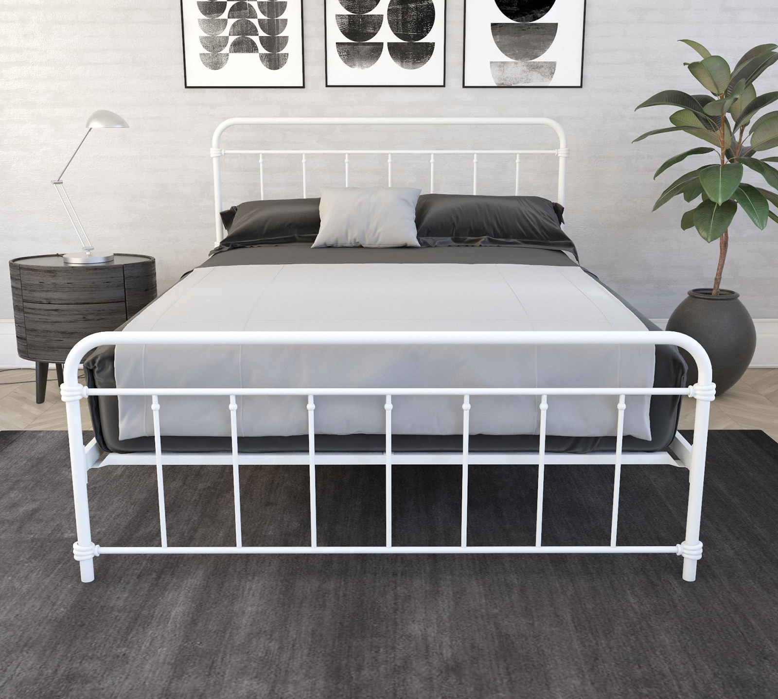 Atwater Living Metal Bed | Full | White | Wyn