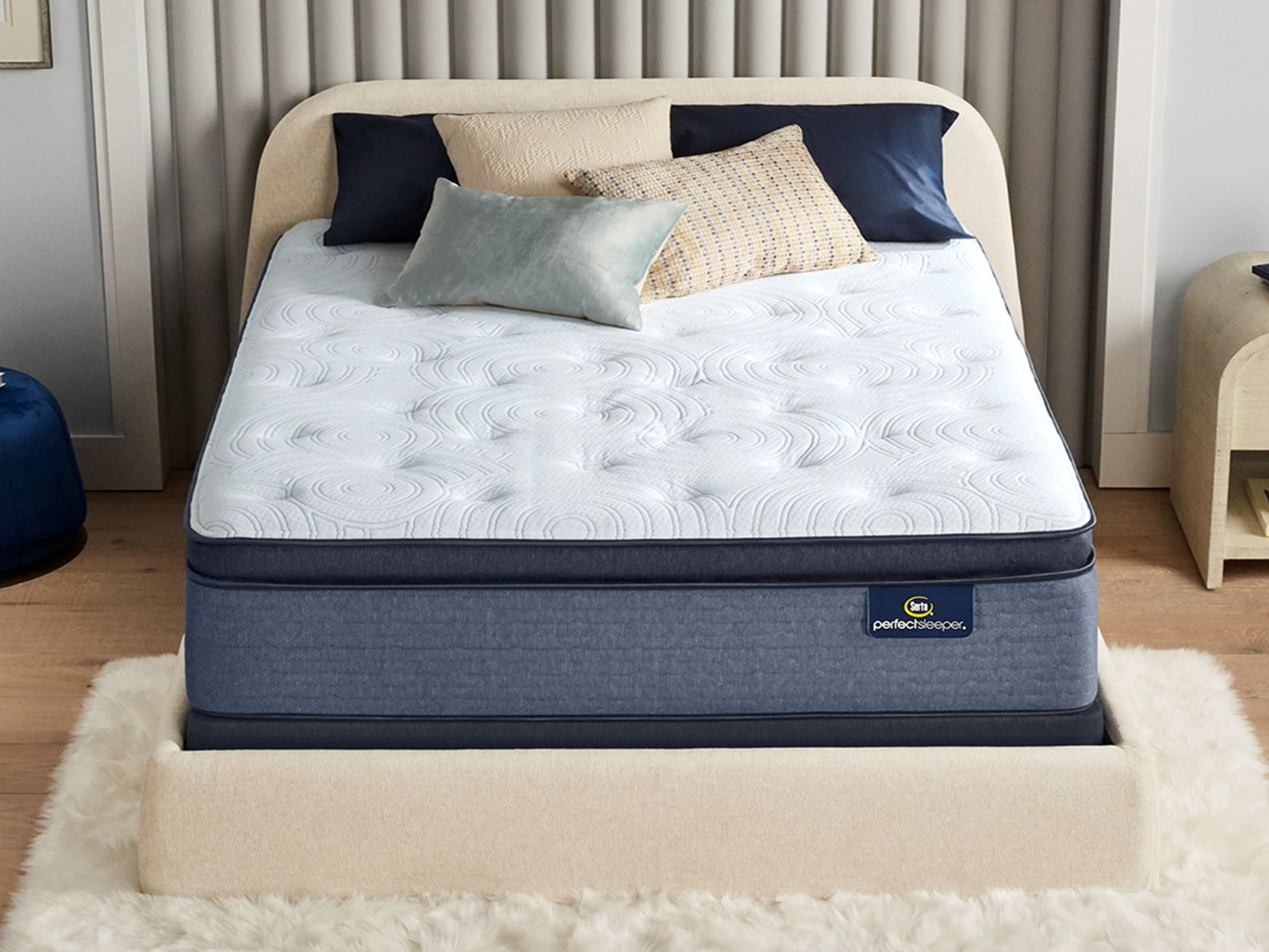 Serta Twin Mattress | Pillow Top | Firm | Perfect Sleeper Sapphire Canyon 16