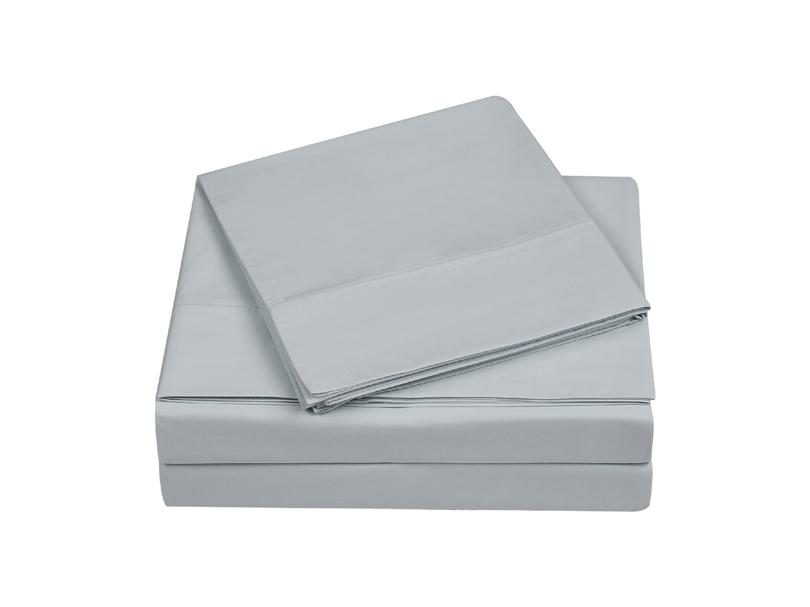 Charisma Twin Percale Cotton 400 TC Sheet Set | Gray