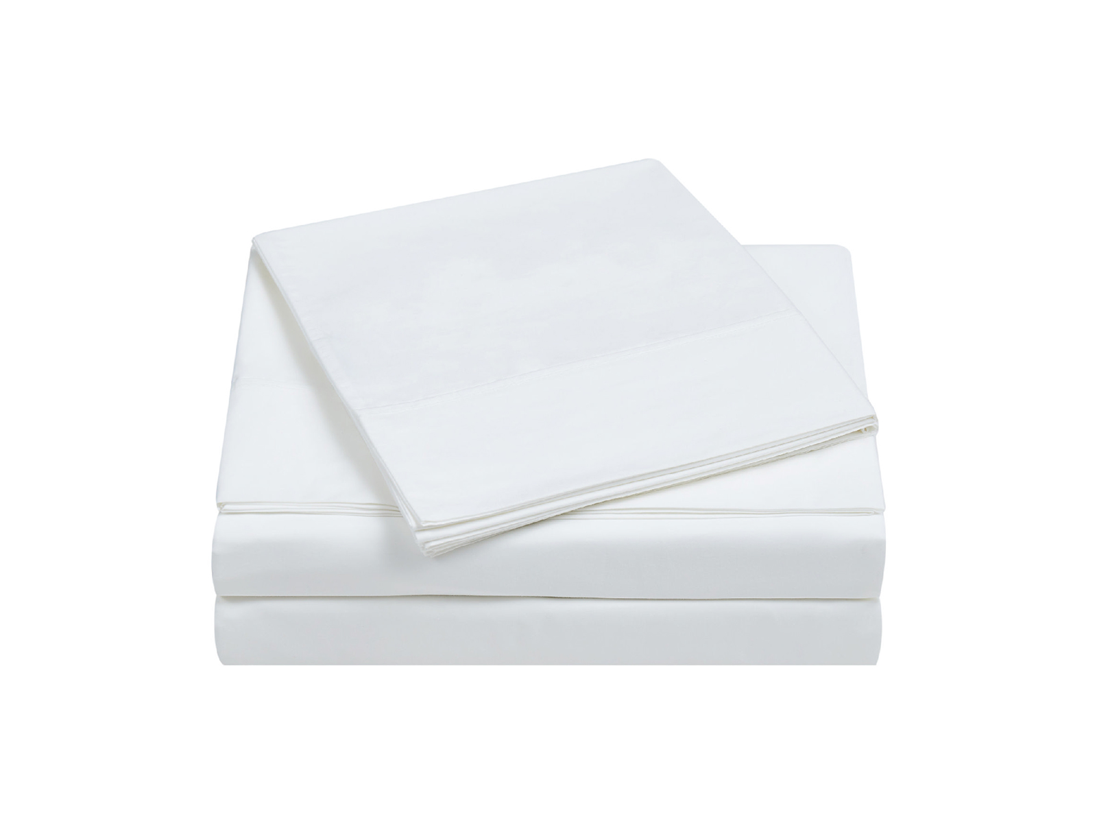 Charisma Twin Percale Cotton 400 TC Sheet Set | White