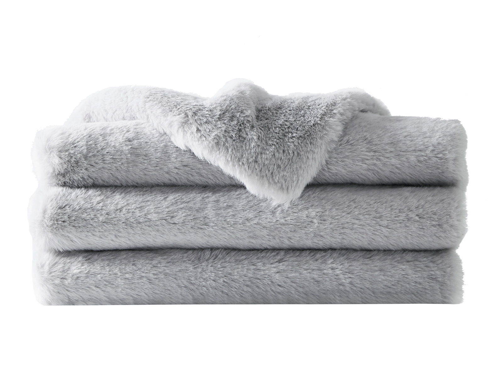 Charisma Luxe Faux Fur Throw | Gray