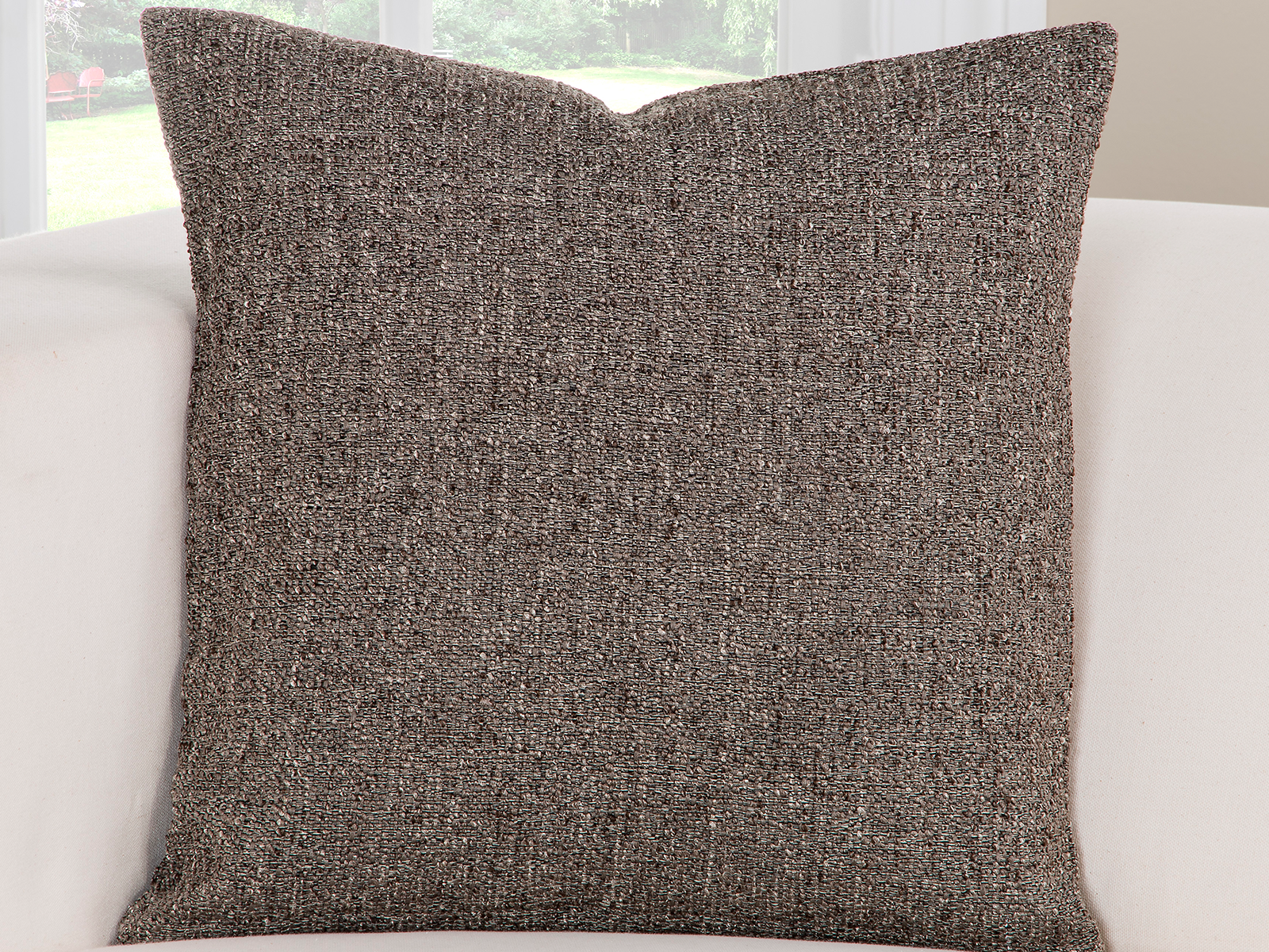 PoloGear 16X16 Belmont Designer Throw Pillow | Greystone