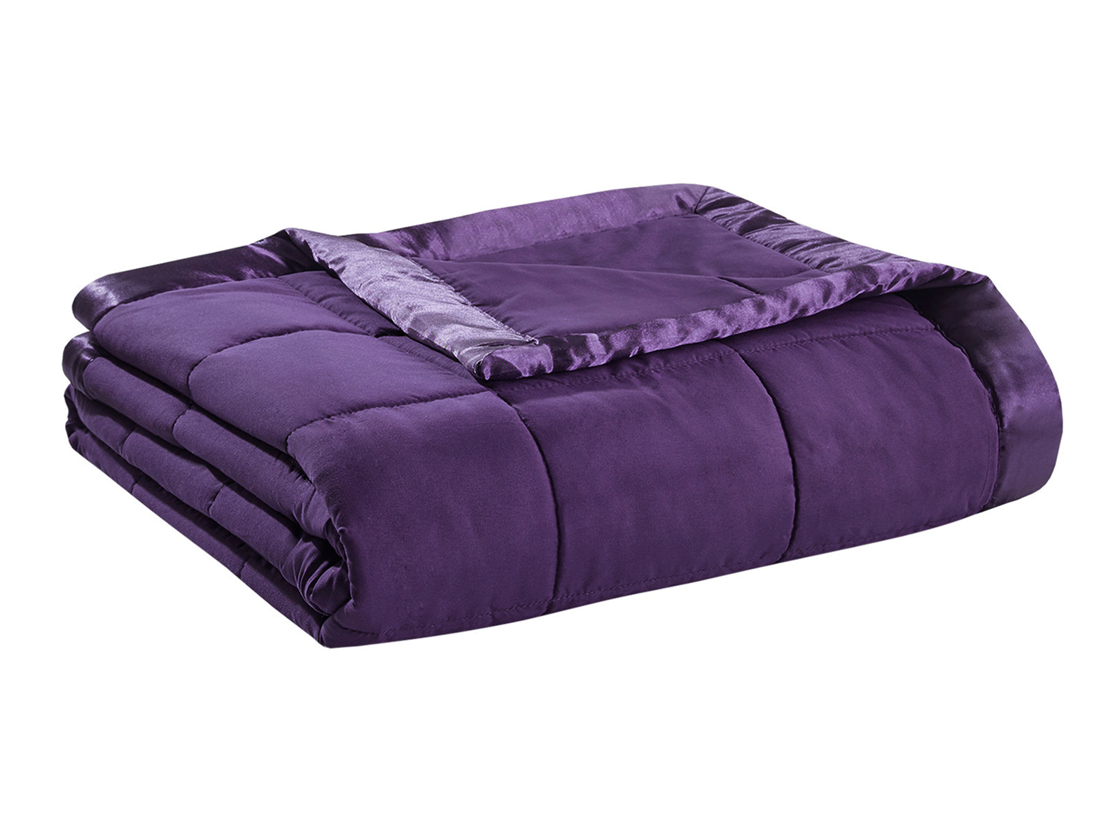 Madison Park Full/Queen Windom Microfiber Down Alternative Blanket | Purple