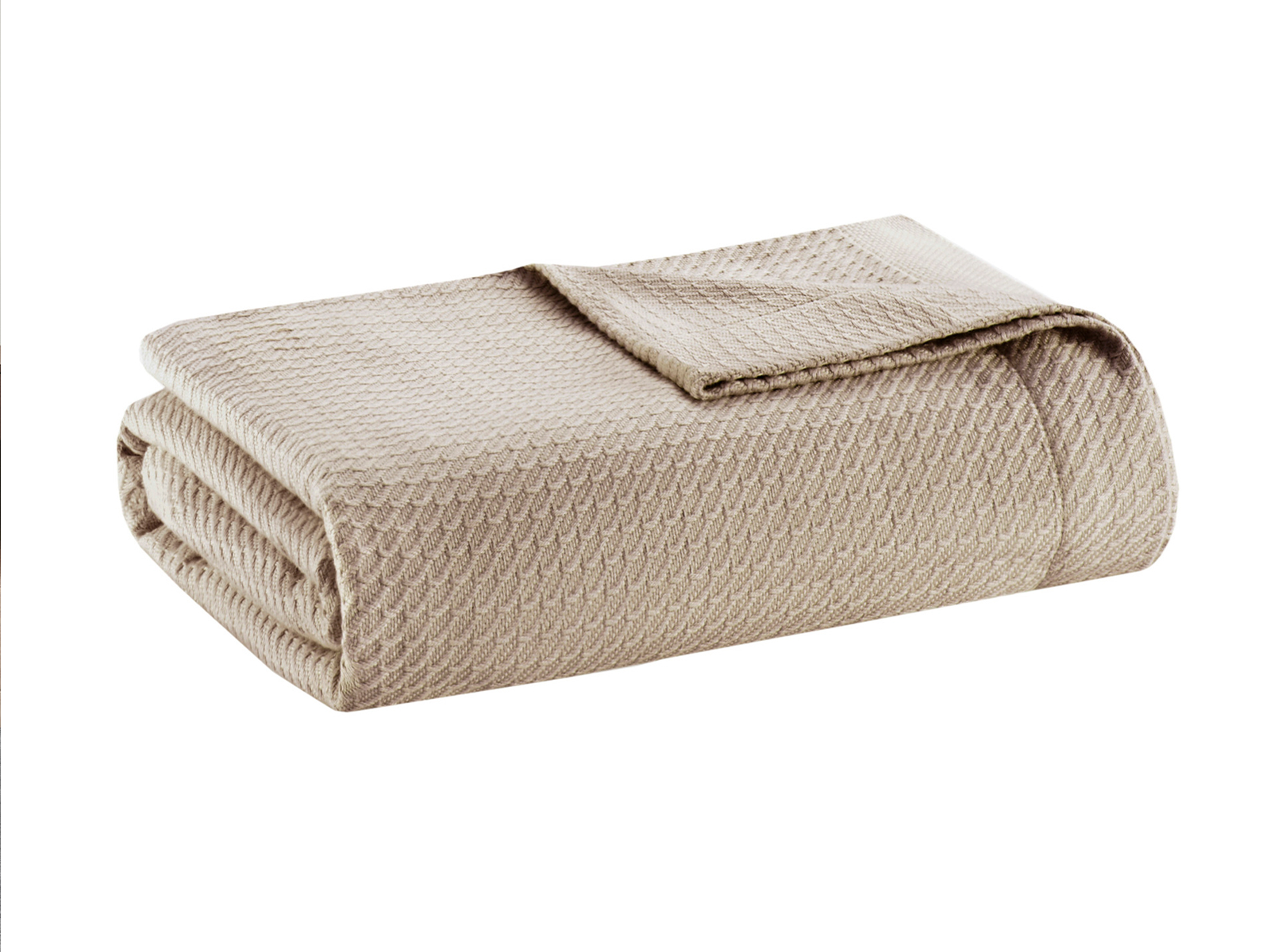 Madison Park Twin Egyptian Cotton Blanket | Khaki