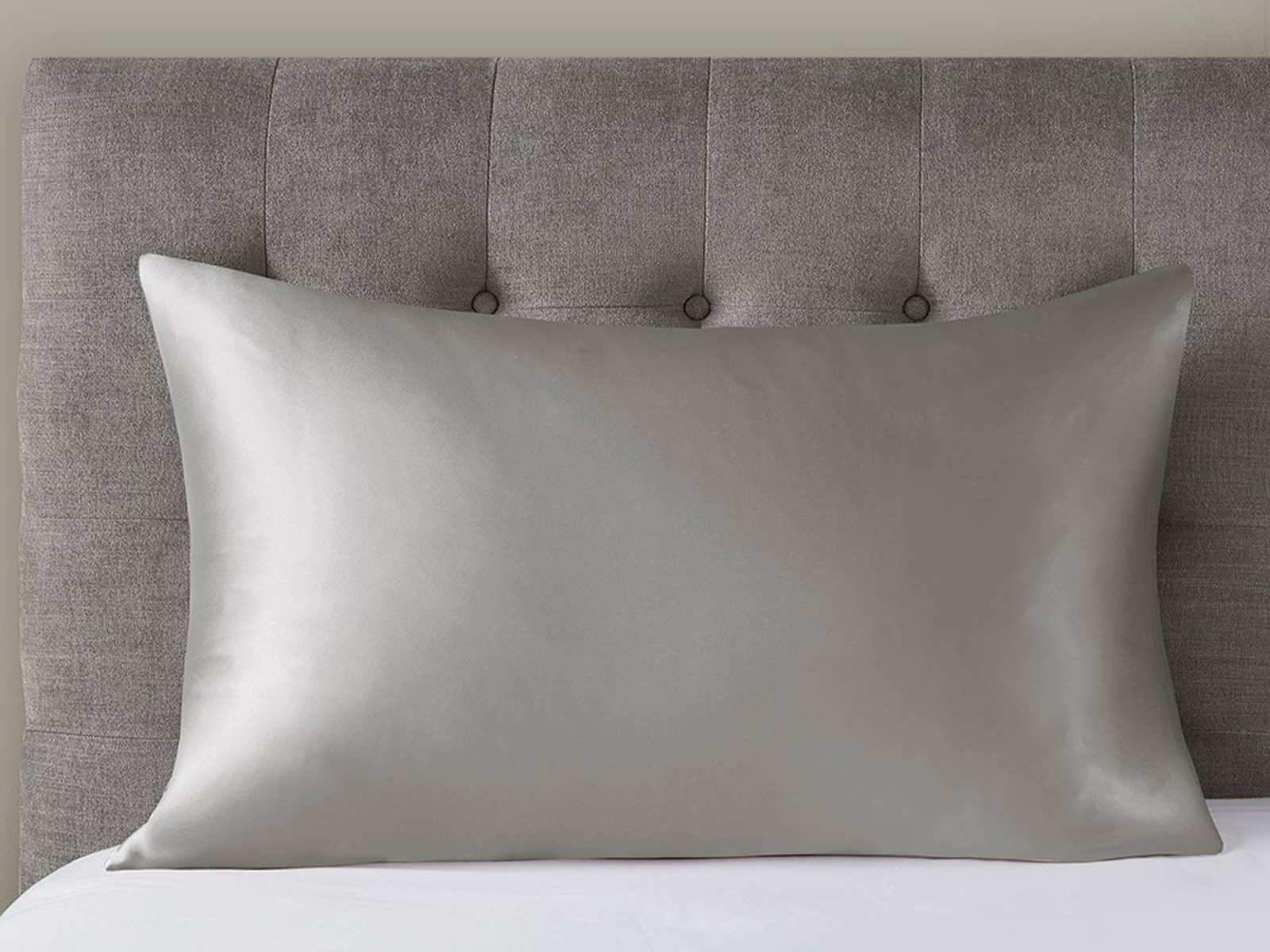 Madison Park King 100% Mulberry Silk Pillowcase | Gray