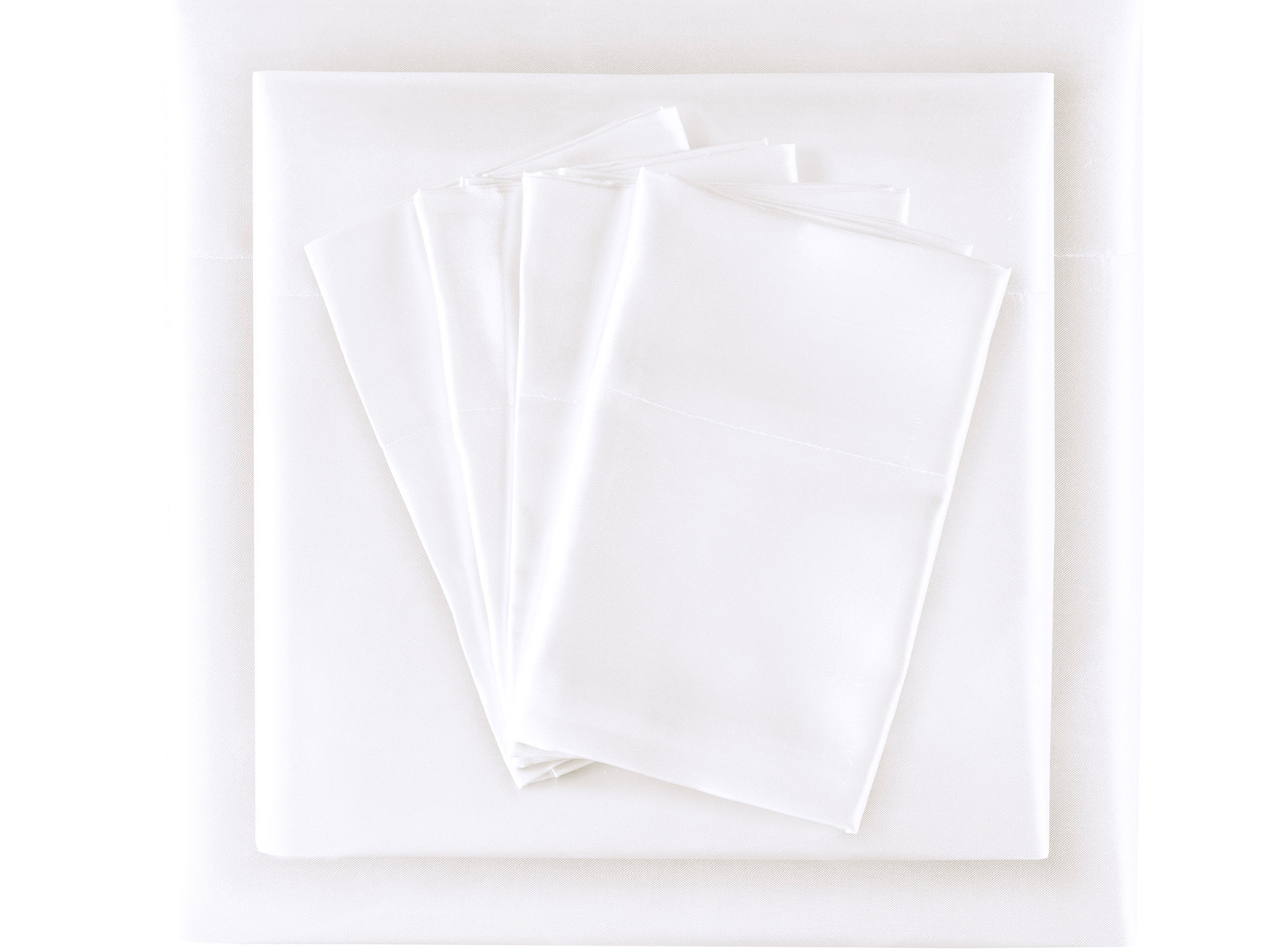 Madison Park Standard Satin Pillowcase Set | White
