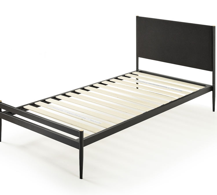 Zinus Clarissa Metal Platform Bed With, Can You Put A Headboard On Metal Platform Bed