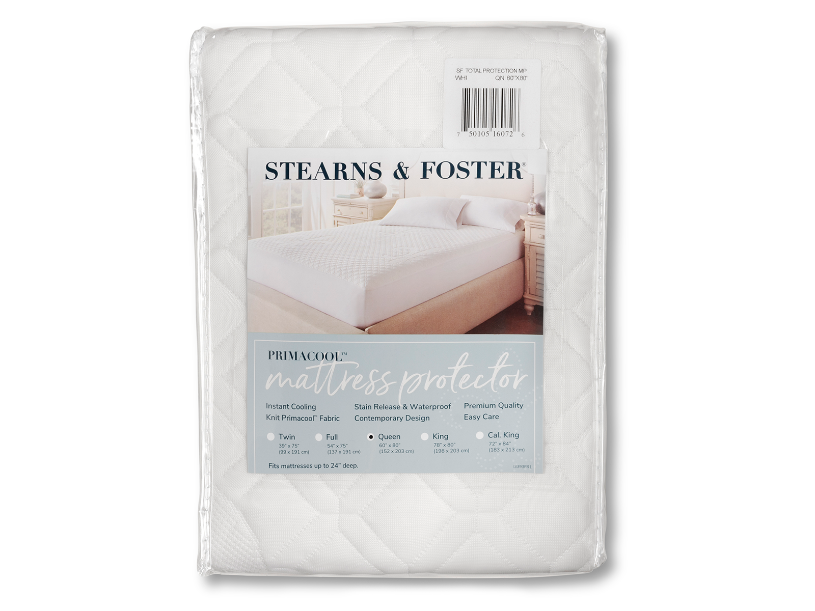 Stearns and Foster King Waterproof & Cooling Mattress Protector